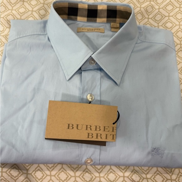 BURBERRY BRIT Men's Blue Shirt - Picture 11 of 14